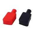 thumbnail image 6 of 2Pcs Flexible PVC Car Battery Terminal Covers Insulating Protector, Positive Negative Red Black Terminal Sleeve, Anti-Shock Waterproof Protective Cap for Automotive Battery Cable End, 6 of 9