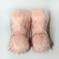 thumbnail image 4 of Juebong Women's Fashion Color Imitation Animal Boots Plus Cashmere Boots Snow Boots,Pink Size 8.5-9, 4 of 7