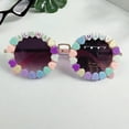 thumbnail image 6 of Aojekbee Kids Girls Boy Sunglasses Lightweight Beaded Frame Sun Protection Glasses for Toddler Outdoor Jewelry Accessories, 6 of 6