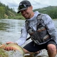 thumbnail image 2 of Bassdash Fishing Vest Pack,Men’s One Size - Grey/Chocolate, 2 of 8