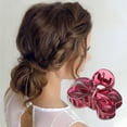 thumbnail image 3 of Unique Bargains 1 Pc Cute Bow Hair Clips Hairdo Clip Wine Red, 3 of 5
