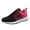 Hot Pink, variant on TIREOW Women's Slip On Low Tops Walking Shoes Running Shoes Lightweight Mesh Gym Traveling Shoes Non Slip Workout Shoes Round Toe Lace Up Casual Tennis Shoes