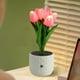 thumbnail image 4 of Lámpara de escritorio LED con flores artificiales, luz nocturna pequeña, ramo artificial de 6 cabezas para dormitorio, lámpara de noche, luz ambiental decorativa, iluminación de escritorio, luz noctur, 4 of 8