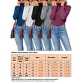 thumbnail image 6 of Frontwalk Ladies Pullover Turtleneck Shirts High Neck Tops Women Fashion Basic Long Sleeve T Shirt White 2XL, 6 of 6