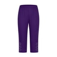 thumbnail image 2 of Women's Leggings Leggings For Women Plus Size High Waisted Yoga Cropped Trousers 2025 Summer Gym Pants,Purple Women's Legging S, 2 of 6