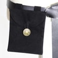 thumbnail image 3 of Riñonera Medieval Macarena bolsa renacentista traje Medieval adulto hombre negro Cinturón medieval, 3 of 5