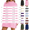 thumbnail image 5 of ManxiVoo Oversized Split Hem Sweatshirt for Women Long Sleeve Crewneck Drop Shoulder Loungewear Streetwear Casual Top for Autumn and Winter M Size Black, 5 of 7