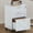 White, variant on Garderth 3 Drawer Mobile File Cabinet,Rolling File Cabinet With Lock,Wood Vertical Filing Cabinet Fits Letter/A4/Legal Size,Under Desk Printer Stand With Wheels For Home Office