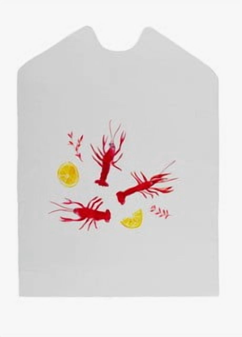 (4 pack) Social Butterfly Disposable Crawfish Plastic Bibs, 10 pack