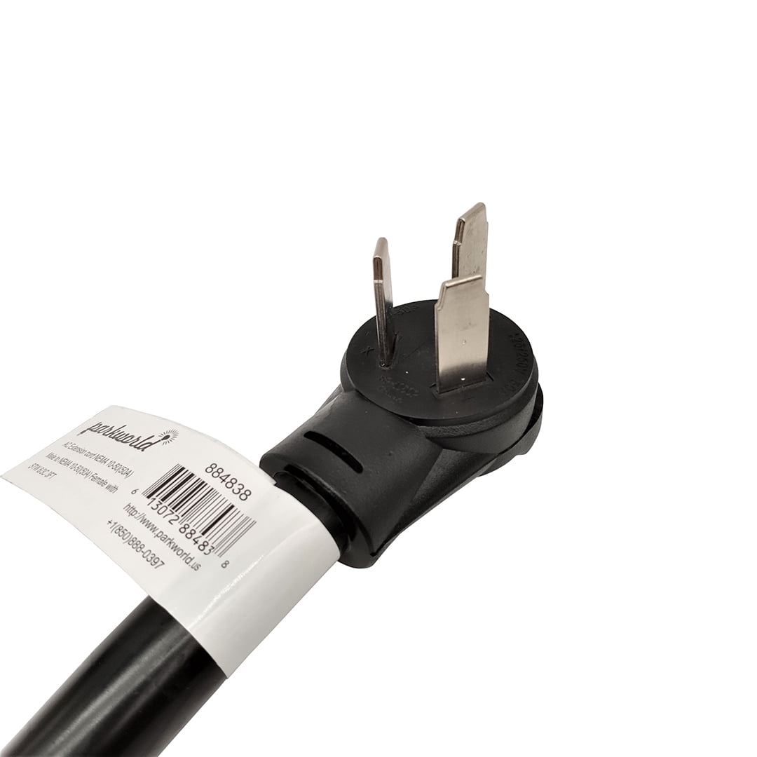Parkworld 884838 Industrial NEMA 10-50 Extension Cord, 3-Prong, 50 AMP, 250 Volts, 12500 Watts. (3FT)