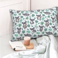 thumbnail image 6 of Disketp Pillow Covers Bears And Tropical Leaves Pattern Throw Pillow Case Cushion Covers,Cushion For Bedroom,Couch,Home-14"X20", 6 of 8