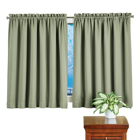 Rod Pocket Short Blackout Curtain Panel - Reduces Light and Noise - Home Decor for Any