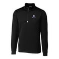 thumbnail image 2 of Men's Cutter & Buck Black Northwestern Wildcats Big & Tall Traverse Stretch Quarter-Zip Pullover Top, 2 of 3