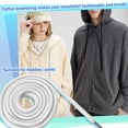 thumbnail image 6 of EKIND 1PCS 51 Inch Long Universal Drawstring Cords Replacement, Suitable for Sweatpants,Shorts,Hoodie String, Simple and Durable (White Cord, Round Metal Head), 6 of 7
