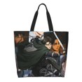 thumbnail image 2 of Attack On Titan Shoulder Bag Durable Reusable Grocery Bags Shopping Tote Bag for Women, 2 of 9