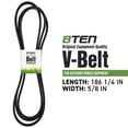 thumbnail image 2 of 8TEN Drive Belt for John Deere ZTraks Z820A Z830A Z840A Z850A TCU26909 810-CBL2542T, 2 of 4