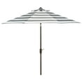 thumbnail image 2 of SAFAVIEH Outdoor Collection Iris Fashion Line 11-Foot Round Umbrella Grey/White, 2 of 7