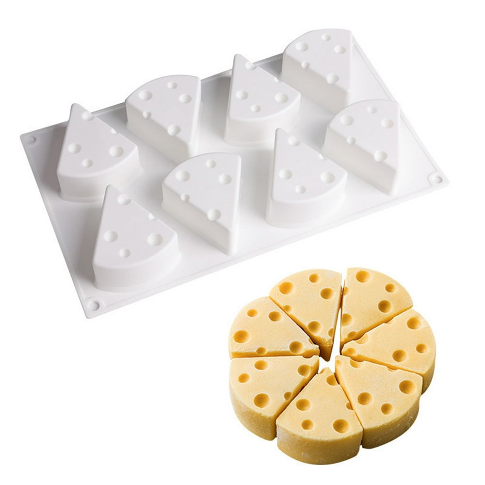 SPRING PARK 3D Cheese Shape Silicone Mousse Mold for Baking Cake Candy