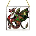 thumbnail image 5 of Stained Glass Window Hanging, Gothic Acrylic Suncatcher for Window Hanging, Round Sun Catcher for Window Art Wall Decor, Nature Art for Bedroom, 5 of 6