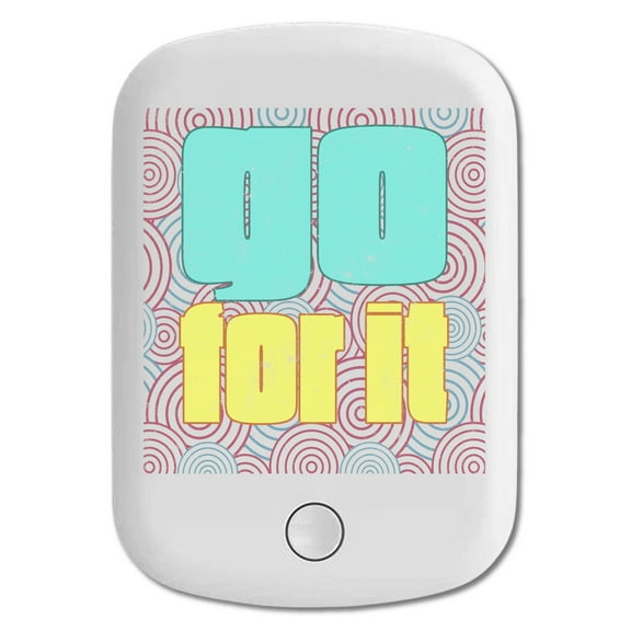 DistinctInk Magnetic Battery Pack, 5000 mAh Wireless Portable Charger with USB-C Cable, Compatible with MagSafe iPhone 14 / 13 / 12 Series - Go For it