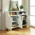 thumbnail image 4 of Costway 40" Buffet Storage Cabinet with 4 Doors & Adjustable Shelves Anti-Tipping Kits, 4 of 9
