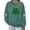 Dark Green, variant on St Patrick Sweatshirt Clover Print Pullover Tops Irish Clothing Irish Shamrock Graphic Green Shirts Irish Shirt Shamrock Sweatshirt St Patricks Day Apparel Dark Green L