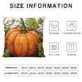 thumbnail image 5 of Fall Pillow CoversPumpkin Happy Decorative Throw Pillow Case Thanksgiving Farmhouse Orange Decoration for Home Couch, 5 of 5