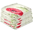thumbnail image 4 of Dreamtimes Soft Absorbent Reusable Kitchen Towels, Set of 1|28x18 in, Poppy Flowers Pattern Dining Kitchen Living Room Tea Towels Dish Towels Decorative Towels, 4 of 7