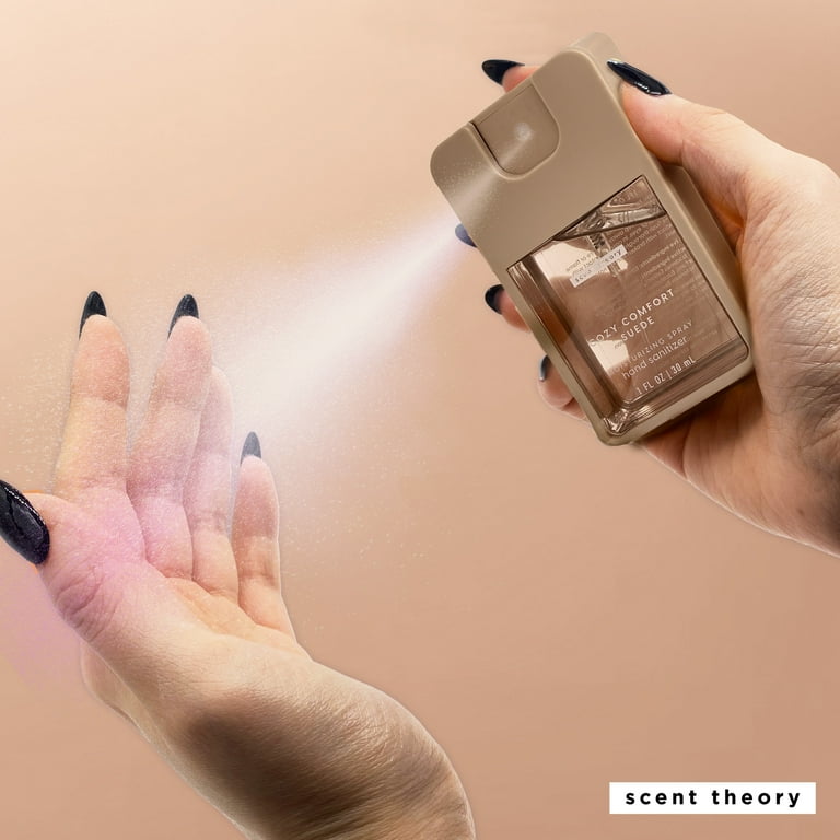 Scent Theory Hand Sanitizer Spray, Cozy Comfort Suede, 1 fl oz