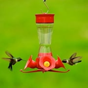 Perky-Pet 203CPBN Pinch Waist Glass Hummingbird Feeder with Free Nectar Red ;#G344T3486G 34BG82G181026