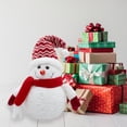 thumbnail image 1 of Peluche Decorativo de Muñeco de Nieve con Luz Led Interna Rojo, 1 of 4