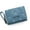 Blue, variant on Women's Wallet Fashion Simple Embroidered Short Wallet Tri-fold Bag Coin Purse Multiple Card Slots