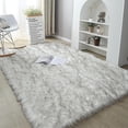 thumbnail image 1 of Thick Carpet Soft Sheepskin For Living Room Plush Rug Bedroom Faux Fur Wool Fluffy Floor Carpets Window Bedside Home Decor Rugs, 1 of 5
