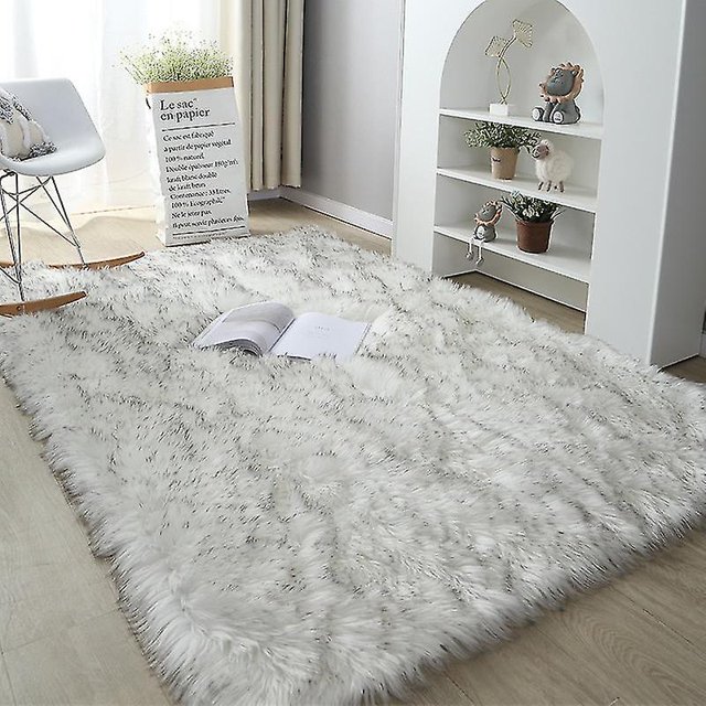 Thick Carpet Soft Sheepskin For Living Room Plush Rug Bedroom Faux Fur Wool Fluffy Floor Carpets Window Bedside Home Decor Rugs