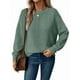 thumbnail image 1 of Suéteres de Mujer de Otoño, Informales, de Larga, Ligeros, de Gran Tamaño, Tipo Pulóver Verde XL, 1 of 7
