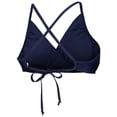 thumbnail image 3 of Women's G-III 4Her by Carl Banks College Navy Seattle Seahawks Hall of Fame Bikini Top, 3 of 3