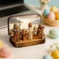 thumbnail image 7 of hulanddfd Mini Nativity Set in Tin Box, Portable Pocket Nativity Scene Figurines Display Tin Cases for Tabletop Mantel Shelf Decor Easter Party Supplies Religious Gift, 7 of 7