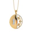 thumbnail image 2 of DFZ EXPORTS Gold Plated Round Diamond Necklace for Women Office Wear Gift for Christmas., 2 of 3