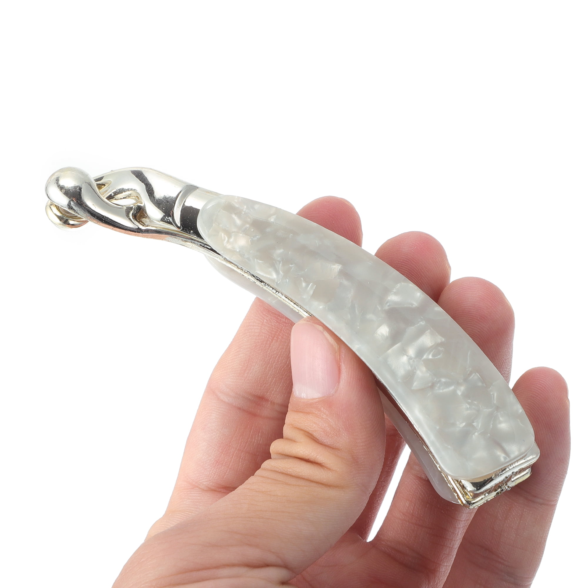 Unique Bargains Elegant Hair Clip for Hairdo Styling and Daily Use White