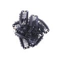 thumbnail image 2 of Wig Clips with Rubber Snap Clips Hairpieces 9 Tooth Wig Comb 24pcs(32mm Length Black), 2 of 3