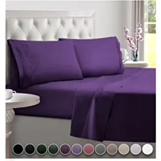 DREAMCARE Queen Bed Sheets 4 PCS Set up to 15 inches 2500 Supreme