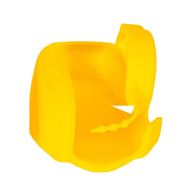 Naiovety Cubierta de rueda de caña de pescar, cubiertas protectoras universales, componente protector, resistente al desgaste, funda de carrete Pescar Amarillo Lado derecho