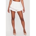thumbnail image 3 of Women's Tiered Ruffle Shorts with Crochet Detail, 3 of 4