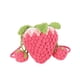 thumbnail image 2 of Bolso de hombro de punto multifunción con forma de fresa para niña Rosa y rojo, 2 of 9