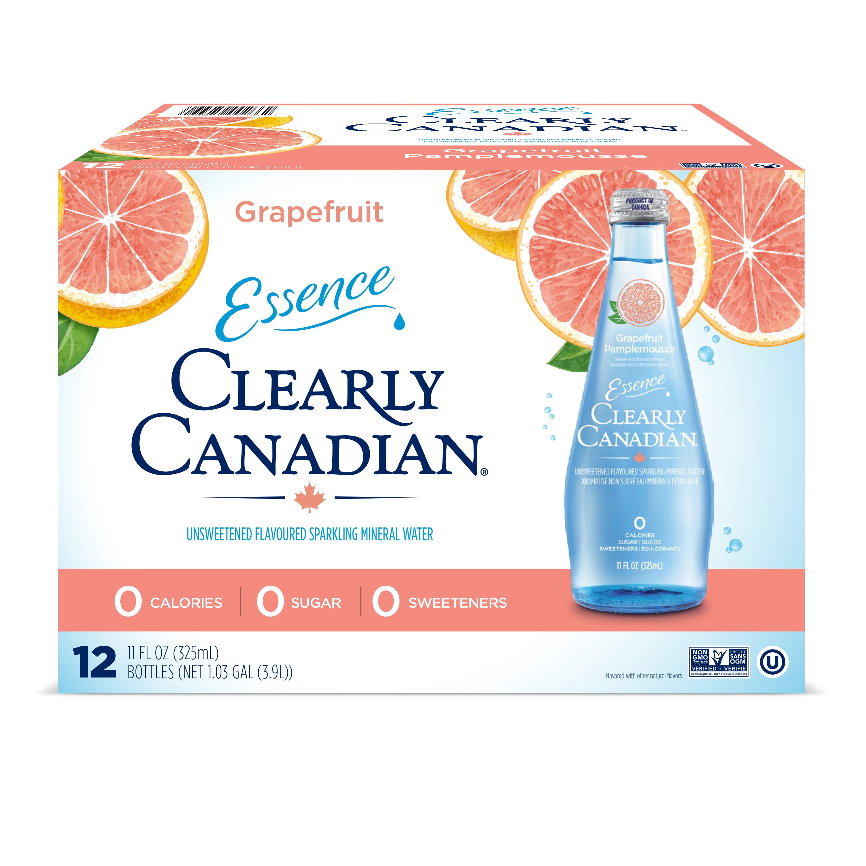 Clearly Canadian Sparkling Water With Grapefruit Essence, No Allergens