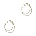 thumbnail image 4 of Qarigey 1 par de suministros de joyería, pendientes redondos de oro a la moda para mujer, círculo portátil con orificio para la oreja, Type2 NO2 Qarigey CBP219230, 4 of 6