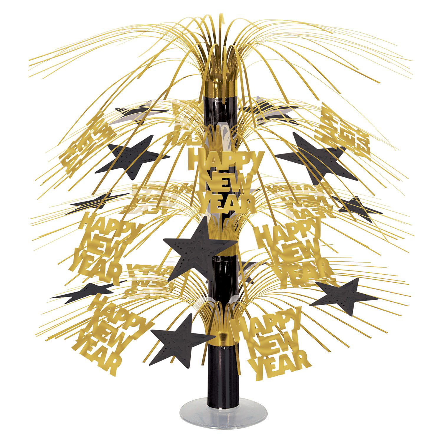 Stars Cascade Mini Table Centrepiece Black Silver Gold Table Decorations FREE PP 