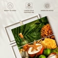 thumbnail image 6 of Elephant Stock Tropical Spa Wall Art - Vertical Multi Panel Canvas - Bathroom Wall Decor - Wellness Multi Panel - Green And Orange Decor - 32" x 50", 6 of 8