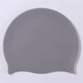 thumbnail image 2 of IAJDKMEK Unisex Swim Cap - Silicone, Soft, Durable, Waterproof, Keeps Hair Dry, Comfortable, Ideal for Swimming, Pool, Beach and Water Sports,Gray, 2 of 7