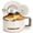 Beige, variant on Microwave Ramen Bowl with Lid and Handle, 40.5 Oz Stainless Steel Liner Microwavable Soup Noodle Bowls, Instant Ramen Cooker Microwave Container for Office College Dorm, Beige
